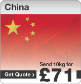 Low cost parcels to China