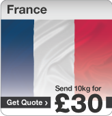 Low cost parcels to France