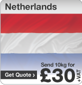 Low cost parcels to Netherlands