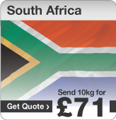 Low cost parcels to South Africa
